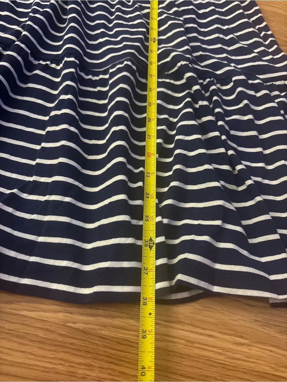 J. Crew Navy & White Striped Sleeveless Midi Dress Size XXL - Picture 4 of 7